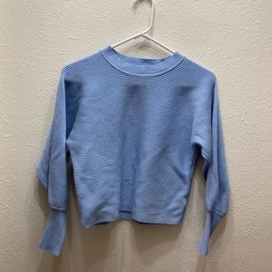 Cropped Blue Sweater